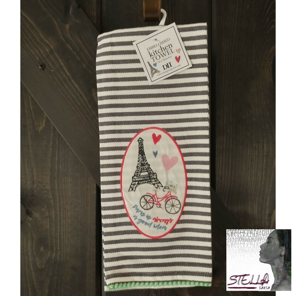 DII Eiffel Tower Kitchen Dishtowel - Picture 1 of 3